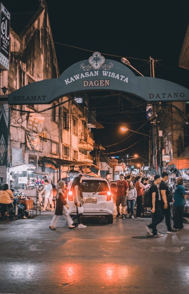 people walking on the street